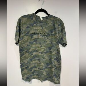 Camo Adventure is out there embroidered Graphic T-Shirt